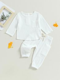 Clothing Sets Cute And Comfy Infant Boy Muslin Romper Set With Long Sleeve Shirt Bubble Pants For Everyday Wear