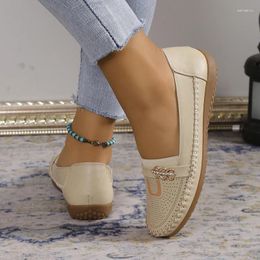 Casual Shoes 2024 Women Flats Walking Sports Summer Hollow Fashion Soft Sole Brand Loafers Female