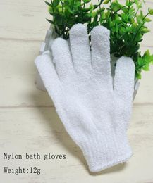 Nylon Body Cleaning Shower Gloves Exfoliating Bath Glove Five Fingers Bath Bathroom Gloves Home Supplies RRA29163440041