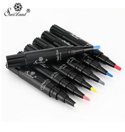 Saviland Newest 58 Colours Gel Nail Varnish Pen Glitter Nail Gel Polish Dawdler UV Nail Art Tools Need Top Base Coat6116439