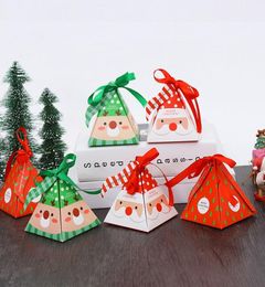 Christmas Candy Box DIY Paper Gift Boxes Xmas Presents Party Favours Decoration Packaging Chocolate Cookie Box T2I516621684375