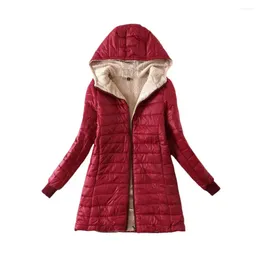 Women's Jackets Cosy Winter Jacket Comfortable Warm Autumn Cardigan Coat Slim Casual Wear Women Mid-length For Outdoor