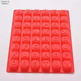 Baking Moulds 1pc 48 Letter Enghish Alphabet Silicone Mould Soap Mould Cake Cupcake Bake Bakeware Chocolate Decorating