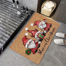 Carpets Christmas Kitchen Carpet Entrance Doormat Home Living Room Bedroom Balcony Decoration Bath Hallway Anti-Slip Floor Mat