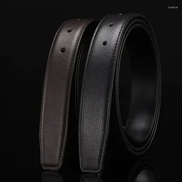 Belts Male Automatic Buckle No Belt Men Fashion Casual High Quality Genuine Leather Waistband