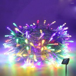 Strings 22/12/5M Outdoor LED Solar Lights Waterproof Lamp 8 Modes Street Garland Wedding Garden Yard Party Birthday Decoration