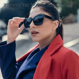 ZENOTTIC Original Thick Butterfly Frame Polarised Sunglasses for Women Chunky Uv400 Protection Shade Sun Glasses 240511