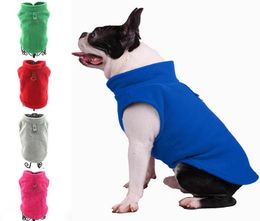 Dog Apparel 1Pcs Dogs Pet Warm Sweater Soft Clothes Vest For Cats Winter Fleece Jumper SXL4483916