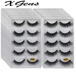 whole 102030405060100 boxes mink eyelashes 5 pairs natural long false eyelashes 3d lashes bulk super fluffy faux cils4262681