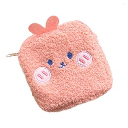 Storage Bags Pouch Napkin Period Purse Sanitary Coin Holder Zipper Pad Napkins Change Mini Diaper Menstrual Money Fabric Plush