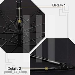 High Quality Designer Fashion Golf Umbrella with 2 Logos 30 Inch Double Layered Automatic Umbrella with Long Handle and Oversized Reinforced Thick Golf Umbrella 928