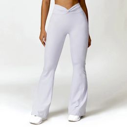 Flare Leggings Yoga Pants Women High Waist Wide Leg Gym Push Up Workout Fitness Sports Flared Pant Latin Dance 240428
