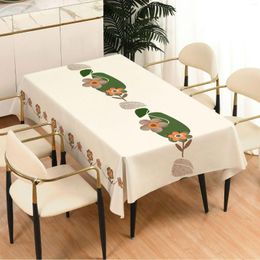 Table Cloth B148 Texture Non-slip PU Tablecloth Waterproof And Oil-proof Ethnic Style Rectangular No-wash Anti-scalding Household Tablec