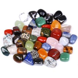 200g Beautiful Natural Bulk Assorted Tumbled Stone Crystal Colourful rock mineral agate for chakra healing Reiki Pouch4713752