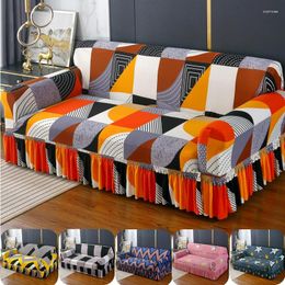 Chair Covers 1/2/3/4 Seat Geometric Sofa Cover Stretch For Living Room L Shaped Chaise Longue Couch Slipcovers Furniture Protector