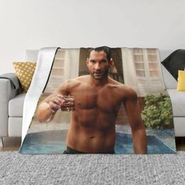 Blankets Tom Ellis Flannel Autumn/Winter Actor Art Portable Super Soft Throw Blanket For Home Office Bedding Throws