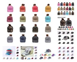 Party Hats Criss Cross Ponytail Hat 71 Styles Criss Cross Washed Distressed Messy Buns Ponycaps Baseball Caps Trucker Mesh T2I52519208825