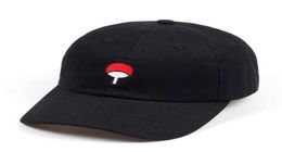100 Cotton Japanese Anime Naruto Dad Hat Uchiha Family Logo Embroidery Baseball Caps Black Snapback Hat Hip Hop for Women Men9948782