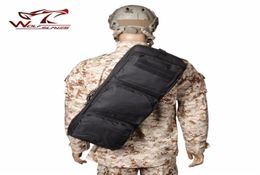 Tactical 24quot Rifle Bag Gear Shoulder MP5 Sling Bag Backpack Black MPS Hunting Accessories Rifle Case23116239501