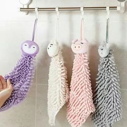 Towel Cute Hand Towels For Bathroom Kitchen Cartoon With Hanging Loops Quick Dry Soft Absorbent Microfiber