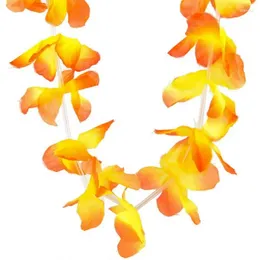 Decorative Flowers Hawaiian Wreath Colorful Multipurpose Wedding Decoration Beach Party Supplies Handmade Garland
