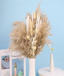 Decorative Flowers Wreaths 30pcs Natural Dried Pampas Flower Bouquet Branches Boho Po DeCor Home For Party Wedding Fleurs Sechee2885481