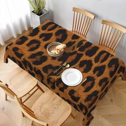 Table Cloth Leopard Tablecloth Animal Skin Print Garden Polyester Cover Kawaii Wholesale Decoration Custom