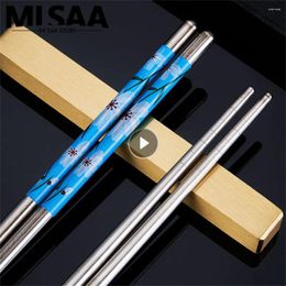 Chopsticks Stainless Steel Light Weight Durable Approximately 16g Gift Idea 5 Options Available Environmental Friendly Anti-rust