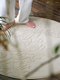 Carpets Minimalist Living Room Round Carpet Home Decor Nordic Bedroom Rugs Soft Warm Kid Play Area Lounge Floor Mat
