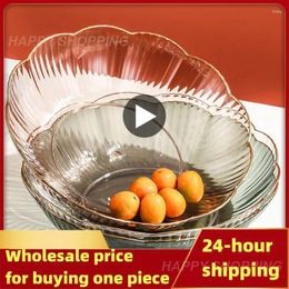 Plates Fruit Plate Plastic Easy Cleaning Save Space Large Capacity Kitchen Accessories Dinnerware Basket Tray