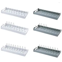 Kitchen Storage Dish Rack For Counter Multifunctional Plate Drying Organiser