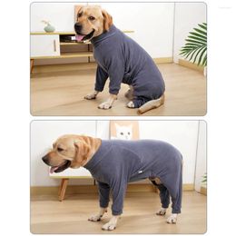 Dog Apparel Winter Coats 4-Legs Warm Fleece Clothes For Small Medium Large Dogs Cold Weather Outfit Full Body Cover Snowsuit