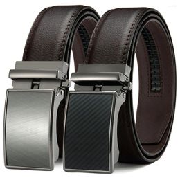 Belts Genuine Leather Men's Belt Fashion Automatic Buckle High Quality For Men Cowhide Trendy Business