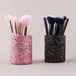 Storage Boxes Fashion Women Makeup Brush Bucket Cosmetic Box Pencil Vase Comb Container