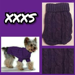 Dog Apparel Size XXXS XXS XS Teacup Sweater Cat Hoodie Clothes Kitten Knitted Jumper For Chihuahua Puppy Yorkie Maltese Pomeranian