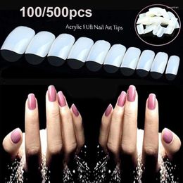 Window Stickers 100/500pcs False Nails Tips Acrylic Artificial Nail Art Fake Decoration