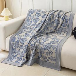 Blankets Jacquard Bedroom Wrinkle Resistant Blanket Sofa Comfortable Warm Napping Travel Cover Gifts Bedspreads