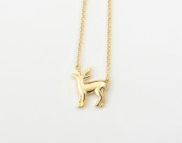 1 Sika deer elk antler pendant necklace Christmas reindeer fawn animal clavicle simple children039s Lucky woman mother me7011872