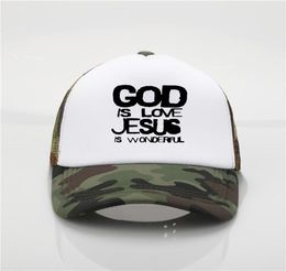 Fashion hats God is Love Jesus Evolution Real Men Pray Print Baseball caps Men and women Summer Trend Cap New sun hat3308184