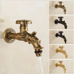 Bathroom Sink Faucets Dragon Water Faucet Outdoor Garden Cold Tap Laundry Wetroom Kitchen Wall Mounted Spigot Bibcocks