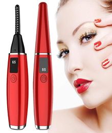 Electric Eyelash Curler Mascara Curling Makeup Tool USB Rechargeable Portable Electrical Heated Eyes Lashes Rolling Beauty Device 2037922