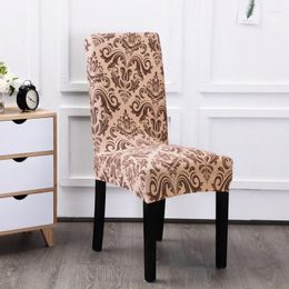 Chair Covers Print Spandex Cover High Back Kitchen Room Seater 2024 Luxury Home Case