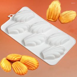 Baking Moulds 6 Hole Shell Shaped Chocolate Mousse Mould DIY Cake Silicone Mould Dessert Decorating Tools Pastry Accessories