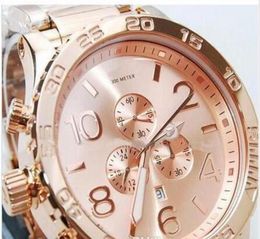 classic fashion New CHRONO NIXO 5130 Chrono in All Rose Gold Watch A083897 Watch original box7865625