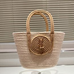 Rive Gauche vacation shop Luxury beach bag Designer handbag fashion Straw Shoulder the tote bag Womens trunk mens travel Raffias crossBody weave Clutch crochet bags