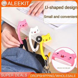 Hooks Plastic Table Money Bag Hook Storage Tool Hanger Wall Bracket U-shaped Design Animal Hanging Decoration Punch-free