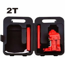 2T hand hydraulic car jack vertical automobile van suv hydraulic jack Tyre replace useful tool plastic case package light weight3748085