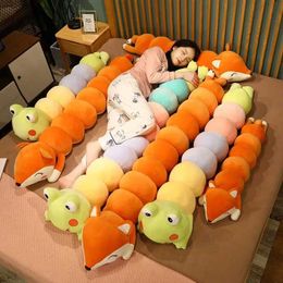 Maternity Pillows Cute cartoon animal Caterpillar long throw pillow with soft and fluffy side for sleeping body pregnant leg clip H240514