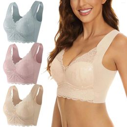 Bras 3 Pieces Lace Bra Women Pack Of Sports For 36 C One Shoulder Top No Wire Push Up