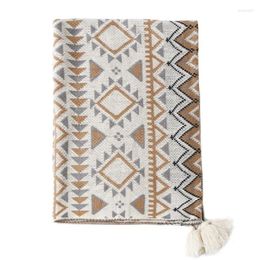 Blankets Special Blanket For Home Office Sofa Nordic Knitted Warm Throw Bed Travel Tassel Antipilling Cotton